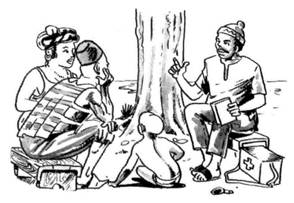 Illustration from West African edition of Where There Is No Doctor